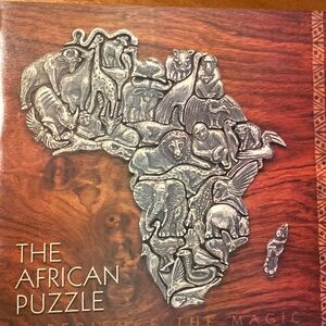 Africa, African Continent in Silver pieces Puzzle Game for Enthusiasts